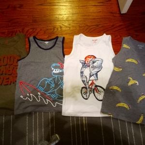Boys tank tops 3 cat & jack and 2 Old Navy